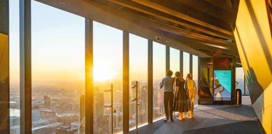 Eureka Skydeck Melbourne from Above