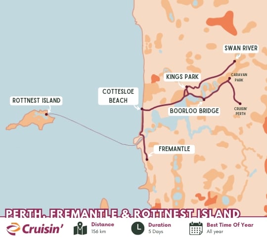 5-Day Motorhome Itinerary: Perth, Fremantle & Rottnest Island