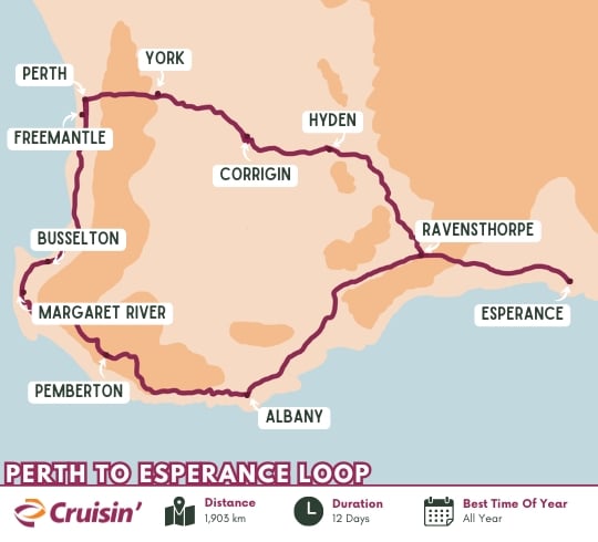 Perth to Esperance Loop 12 Days